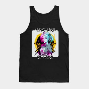 Graffiti Style - Punk Girl In Town 8 Tank Top